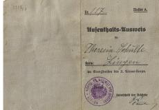 Alter Papierausweis 1917 