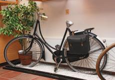 Fahrrad zum Schmuggeln von Kaffeebohnen.