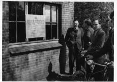 Proklamation der Grenzkorrektur am 20. April 1949.