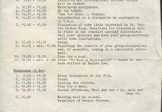 Programm Schüleraustausch 1966.