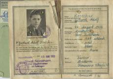 Reisepass Gerhard Korecker 3.