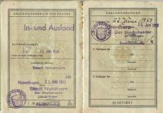 Reisepass Gerhard Korecker 4.