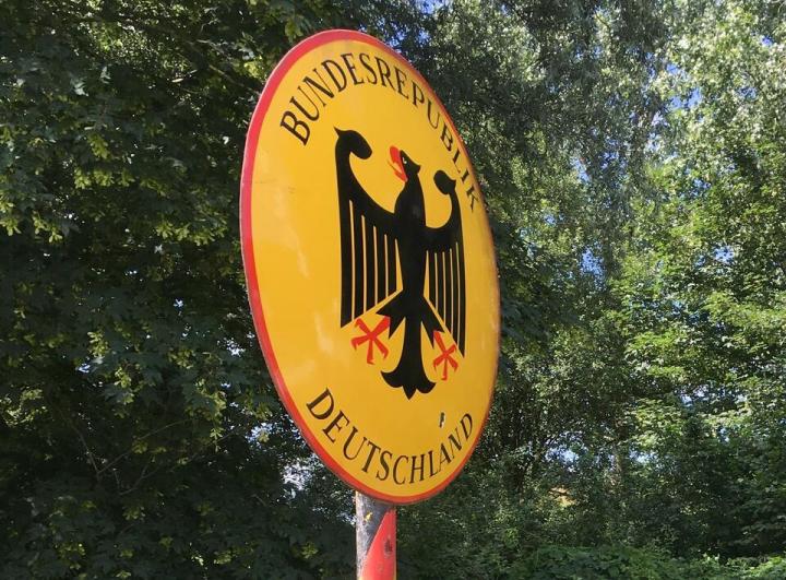 Grenzschild bij Suderwick-Dinxperlo.